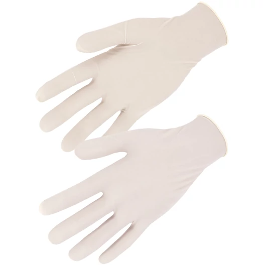 Púderezett Latex kesztyű 100db/doboz