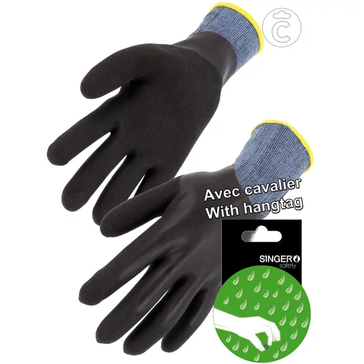 Kétrétegben mártott Latex kesztyű, Akasztós s