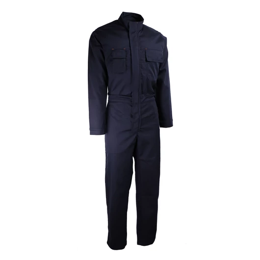 Lángálló kezeléssel ellátott overáll 98% pamut 2% antisztatikus anyag  350gm2  (S-4XL méret)