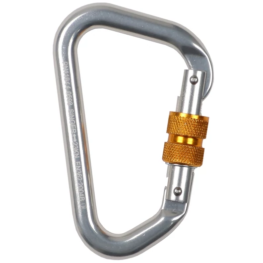 Karabiner szimmetrikus aluminium kézi zárású