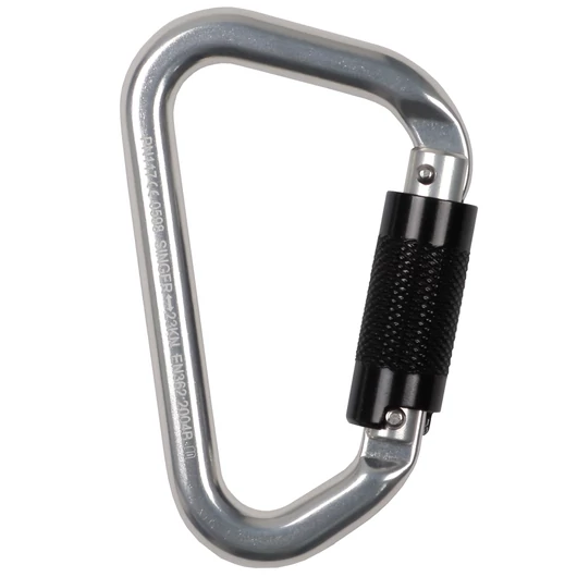 Karabiner autamata reteszes aszimmetrikus aluminium