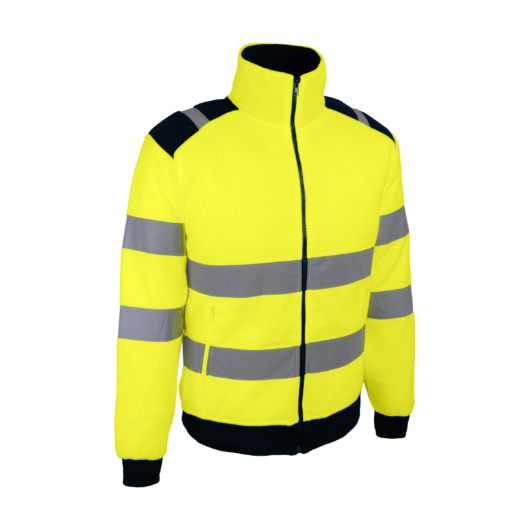 Jólláthatósági gyapjú kabát sárga-sötétkék 300grm2