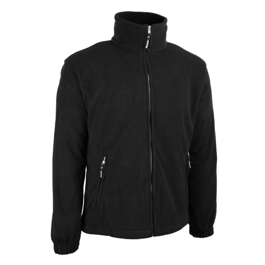 Polár fekete színű kabát  270-280gm2