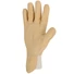 Picture 2/3 -All soft beige cow grain leather glove.Elasticated wrist with vein patch.