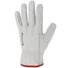 Picture 3/3 -All cow grain leather glove. Natural colour. Elasticated back.