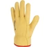 Picture 3/3 -All yellow cow grain leather glove. Elasticated back.