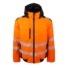 Kép 3/4 - Bergo Jól láthatósági pilóta jellegű kabát, 3 paneles kapucnival flou narancs