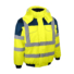 Kép 1/4 - Blavia Jól láthatósági pilóta jellegű kabát 280gm polár béléssel kapucnival flou sárga