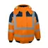 Kép 4/5 - Blavio Jól láthatósági pilóta jellegű kabát 280gm polár béléssel kapucnival flou narancs