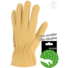 Picture 3/3 -Full cow grain leather glove. Shirred elastic back.