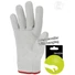 Picture 2/3 -All cow grain leather glove. Natural colour. Elasticated back.