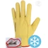 Picture 3/3 -All yellow cow grain leather glove. Fully fleece lined.