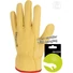 Picture 3/3 -All yellow cow grain leather glove. Elasticated back.