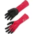 Picture 1/4 -Egyrészes kötött kesztyű Nitril/PVC 35 cm hosszú piros szín