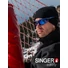 Picture 2/2 -Safety sunglasses. Blue mirror lenses. Shade 3 (ISO12312-1) Adjustable sidearms.
