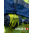 Picture 2/4 -Latex glove. High-visibility polyester liner. Open back. 15 gauge.