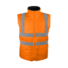 Kép 2/13 - Jólláthatósági téli béléses 4:1-ben parka  esőkabát  kabát HV narancssárga-sötétkék