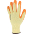Kép 3/3 - Latex krepp bevonatú tenyérben mártott pamut kesztyű szellőző kézhát narancs/sárga szín