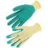 Picture 1/3 -Latex krepp bevonatú tenyérben mártott pamut kesztyű szellőző kézhát zöld/sárga szín